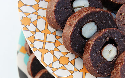 Hasselnøttnougat med kakao