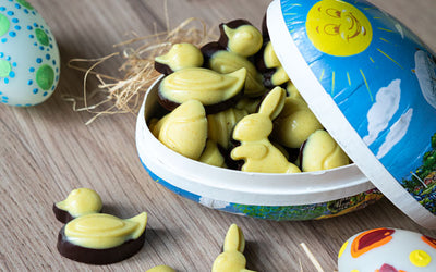 Tofarget påskekonfekt med et hint av appelsin