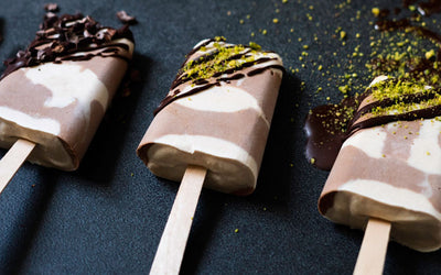 Lucuma- og sjokoladeispinner