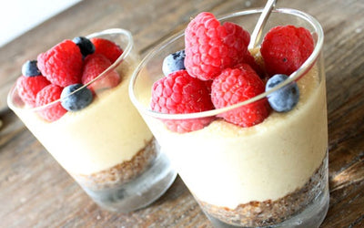 "Ostekake" med hvit sjokolade