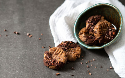 Mandelcookies med kakaonibs