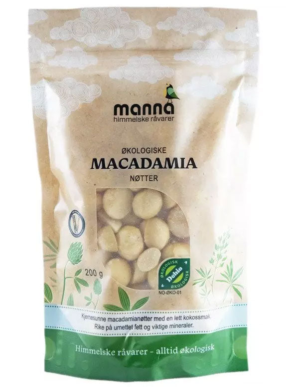 Macadamianøtter (økologisk), 200g